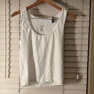 a new day White Tank Top